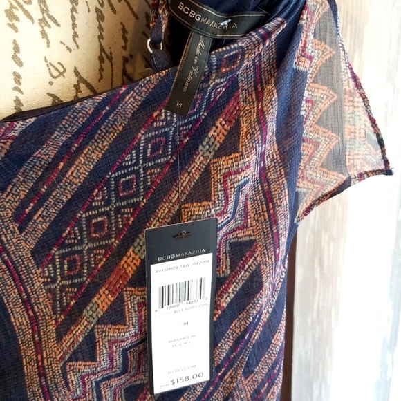 BCBGMazAzria Ruffe Layered Shift Dress - Picture 7 of 8